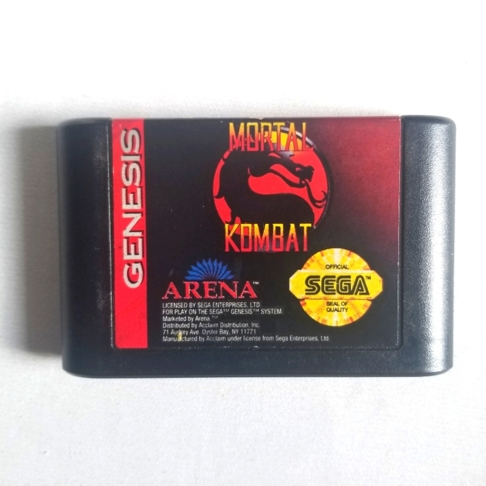 Mortal Kombat Sega Genesis Fighting Action Video Game
